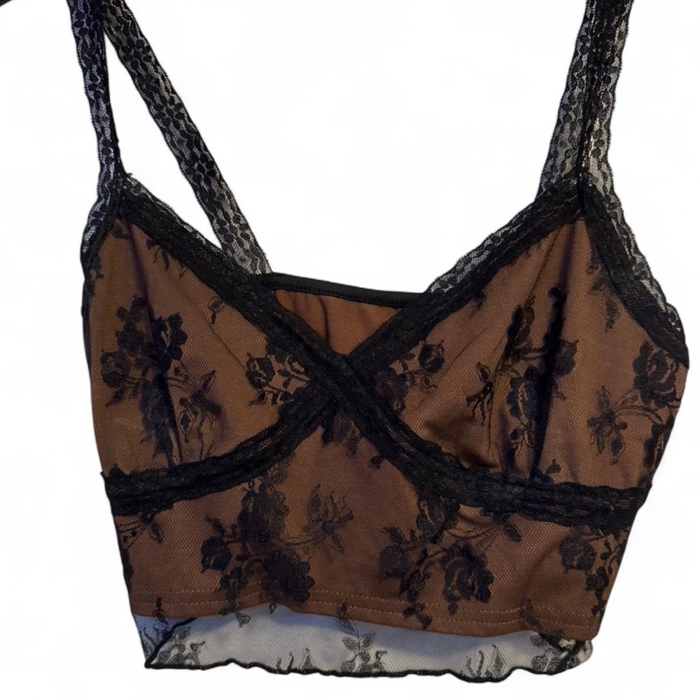 ROMWE Elegant Black Lace Bralette